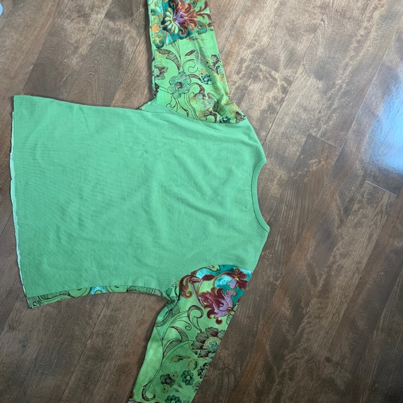 COPY - NOT SOLD Bellessa long sleeve green top, size small - Picture 3 of 3